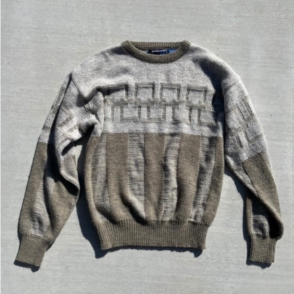 Vintage 90s Ugly Grandpa Sweater - Size Large - Picture 1 of 3